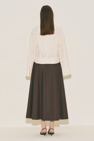 Textured Mirina Blouse Pearl