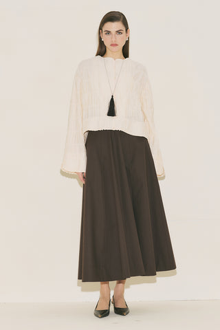 Textured Mirina Blouse Pearl
