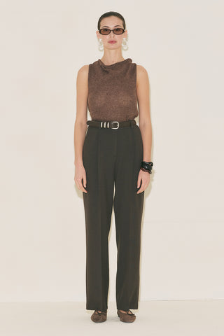 Yui Palazzo Trousers Brown