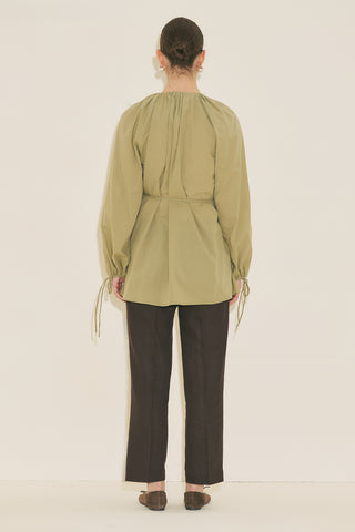 Tie Detail Tunic Apple Green