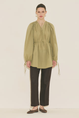 Tie Detail Tunic Apple Green