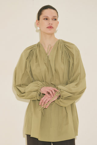Tie Detail Tunic Apple Green
