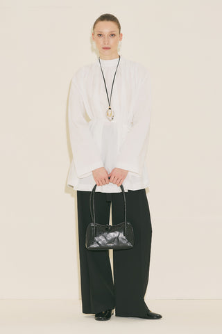 Pleated Tunic Ecru