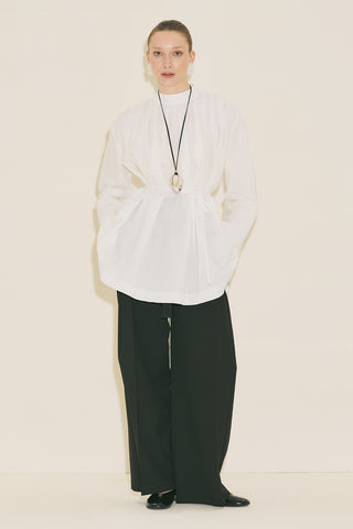 Pleated Tunic Ecru