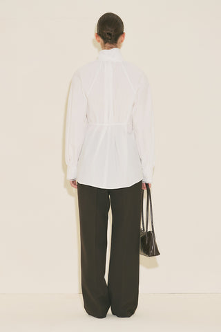 Tie Neck Blouse Ecru