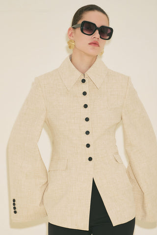 Limited Edition Fitted Blazer Beige