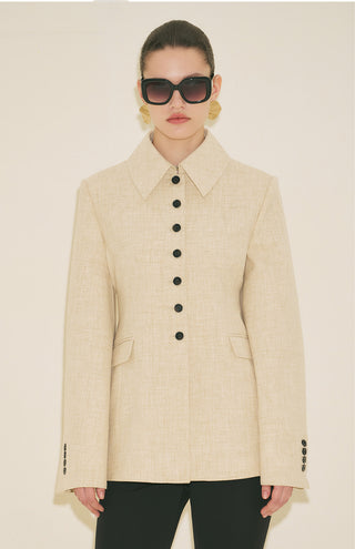 Limited Edition Fitted Blazer Beige