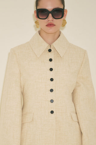Limited Edition Fitted Blazer Beige