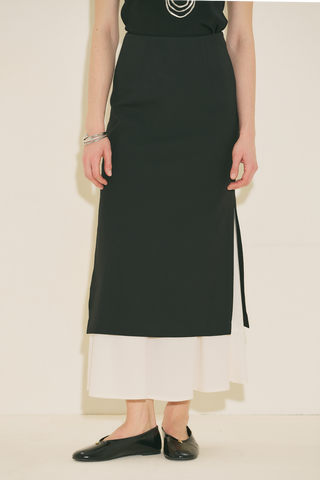 Limited Edition Tiered Skirt Black