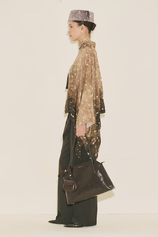 Patterned Blouse With Scarf Detail Gazalle