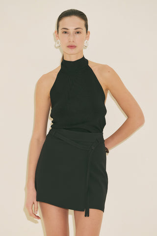 Belted Skort Black
