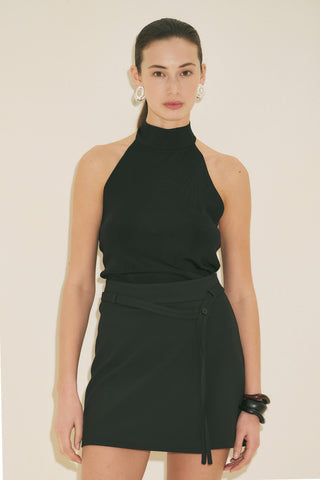 Belted Skort Black
