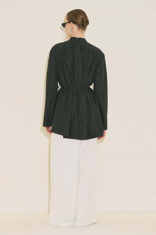Pleated Tunic Black