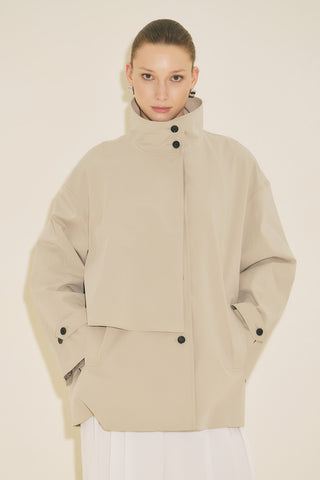 Ria Statement Trench Coat Stone