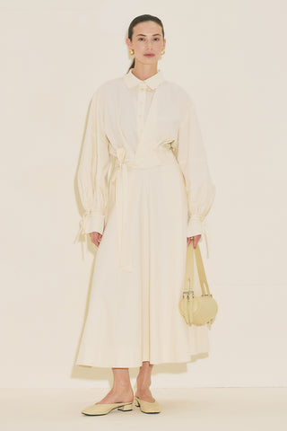 Labeca Tie Front Shirt Vanilla