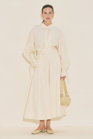 Labeca Tie Front Shirt Vanilla