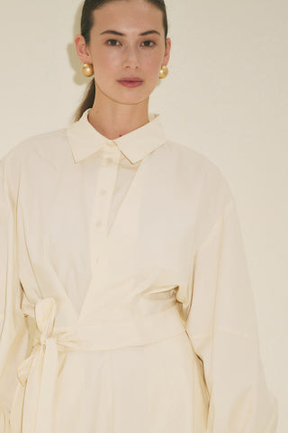 Labeca Tie Front Shirt Vanilla