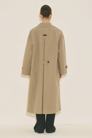 Malene Buttoned Trench Coat Mink