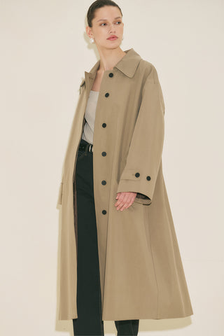 Malene Buttoned Trench Coat Mink