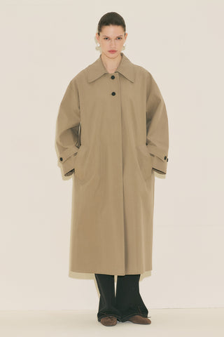 Malene Buttoned Trench Coat Mink
