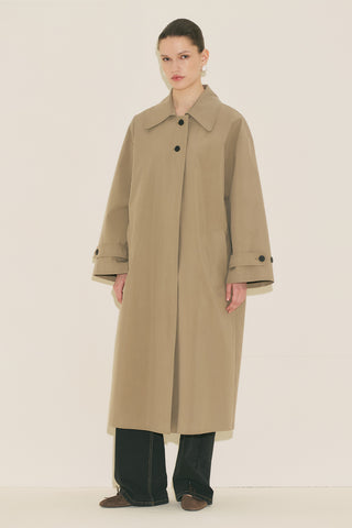 Malene Buttoned Trench Coat Mink