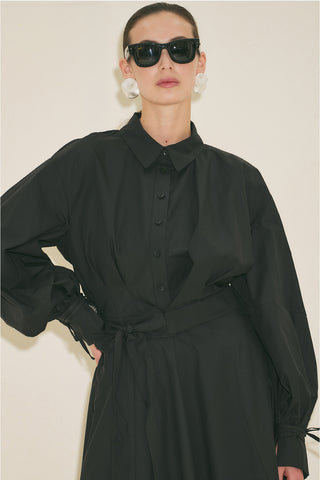 Labeca Tie Front Shirt Black