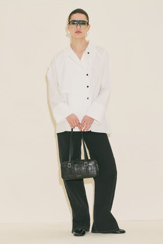 Milo Double Breasted Shirt Ecru
