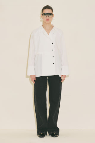 Milo Double Breasted Shirt Ecru