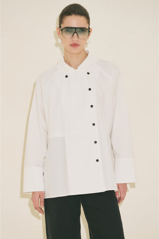 Milo Double Breasted Shirt Ecru