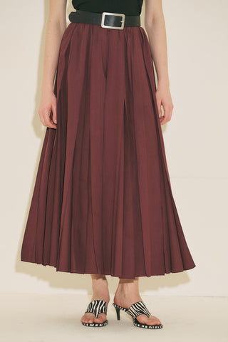 Zeya Panelled Skirt Burgundy