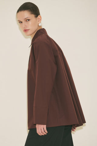 Milo Double Breasted Shirt Burgundy