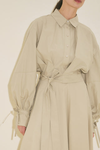 Labeca Tie Front Shirt Stone