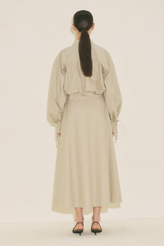 Labeca Tie Front Shirt Stone