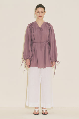 Tie Detail Tunic Pink