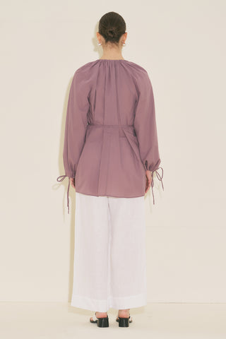 Tie Detail Tunic Pink