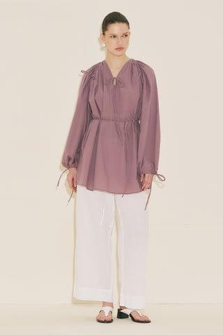 Tie Detail Tunic Pink