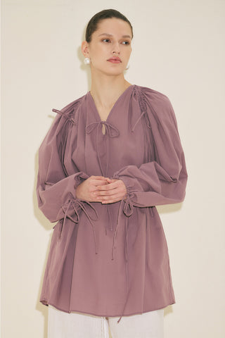 Tie Detail Tunic Pink