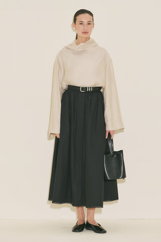 Textured Drape Blouse Stone