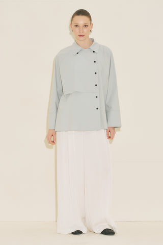 Milo Double Breasted Shirt Blue