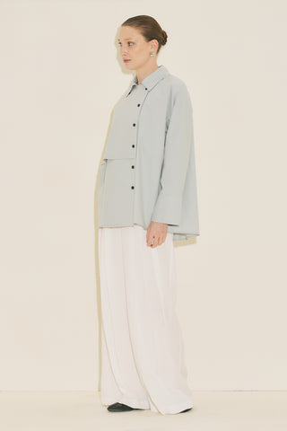 Milo Double Breasted Shirt Blue