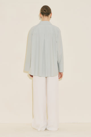 Milo Double Breasted Shirt Blue