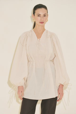 Tie Detail Tunic Vanilla