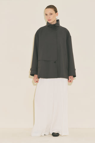 Ria Statement Trench Coat Anthracite