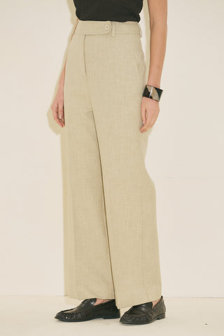 Classic Straight Trousers Green