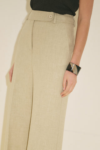 Classic Straight Trousers Green