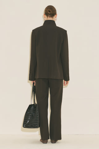 Milanda Blazer Dark Brown