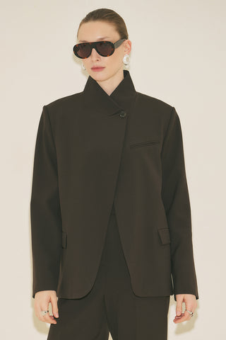 Milanda Blazer Dark Brown