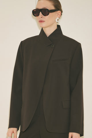 Milanda Blazer Dark Brown