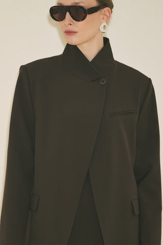 Milanda Blazer Dark Brown