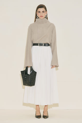 Crush Texture Blouse Stone